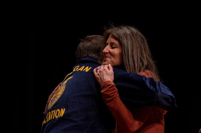 Parent supporting a Michigan FFA student