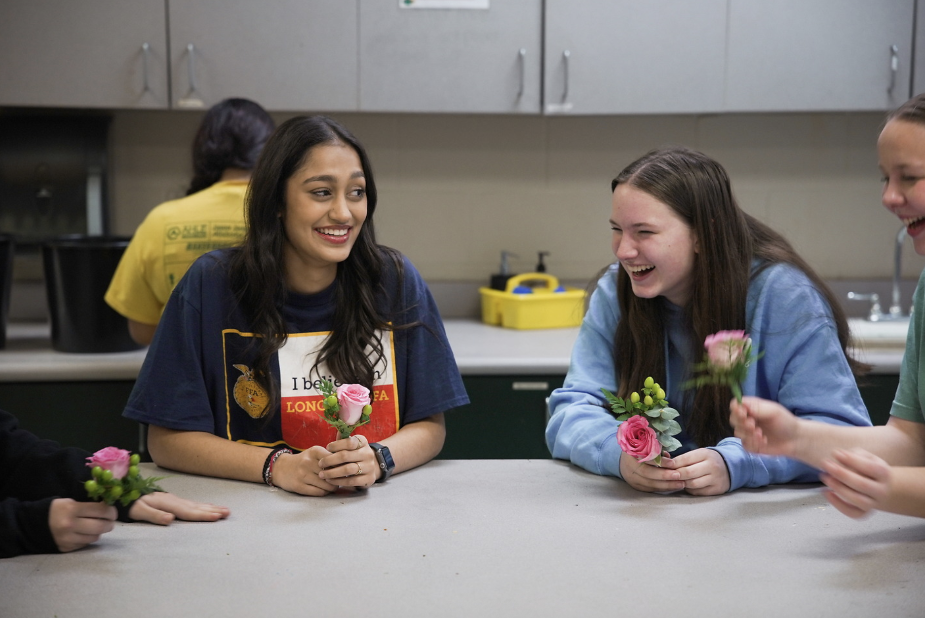Michigan FFA members demonstrating respect for one another
