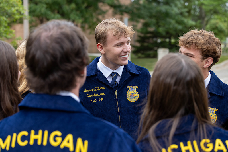 2025-2026 Michigan FFA State Officer Team