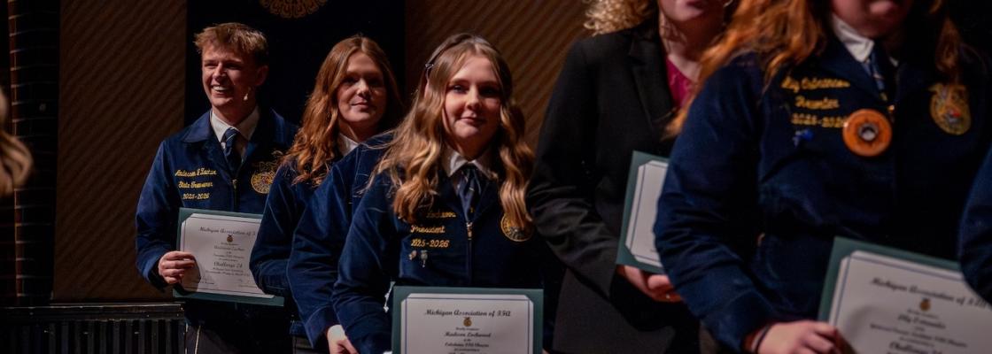 Students receiving scholarships