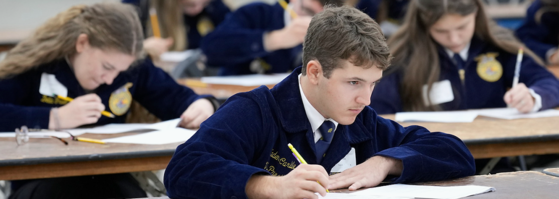 Students competing in Farm Business Management