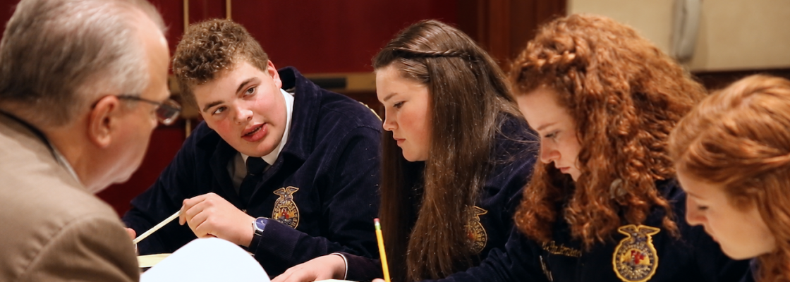 Students competing in Ag Sales