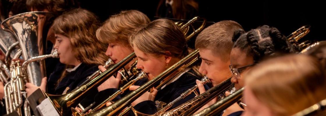 Members participating in State Band