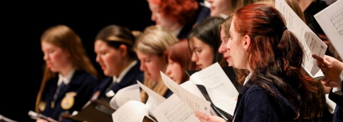 Members participating in State Choir